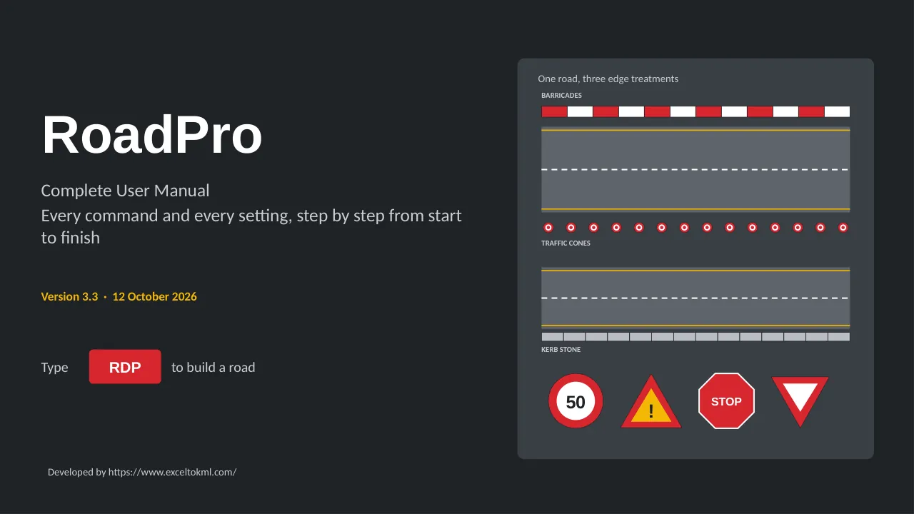RoadPro user guide, page 1: RoadPro user manual